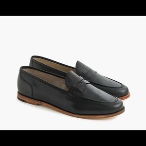 JCREW Ryan Leather Penny Loafers Black sz 9.5